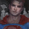 Man Of Steel- Painting on Engraved Aluminum - Image 2