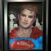 Man Of Steel- Painting on Engraved Aluminum - Image 4