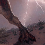 Detail of Ceratosaurus by Owen William Weber