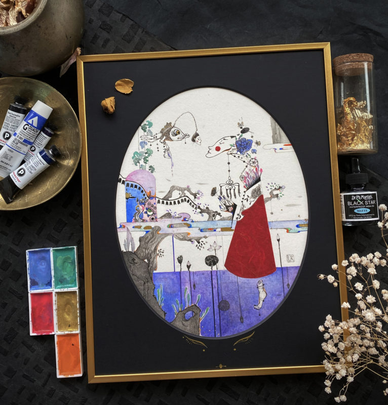 "The Red" - by Lu Ke