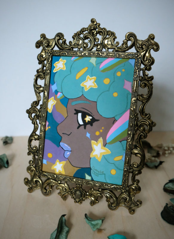 "Twilight Showers" by Ejiwa 'Edge' Ebenebe - Framed View