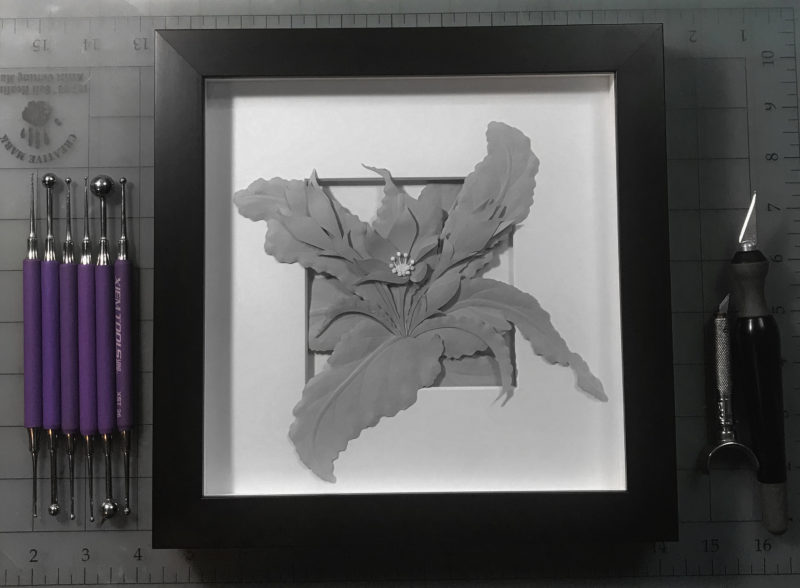 Framed Paper Sculpture