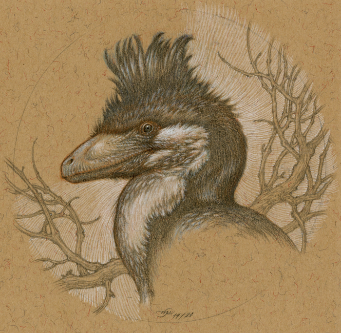 "Crested Deinonychus" by Natee Puttapipat