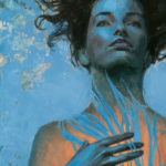 Hilary Clarcq - "Feather Center" - Oil Painting