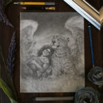 Photo next to the frame