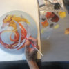 Fire Dragon, small round series - Image 3