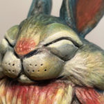 Blue Bun of Happiness by Carisa Swenson, closeup