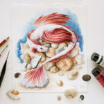 "Treasure Hoard" by Evelyne Park, acrylic painting