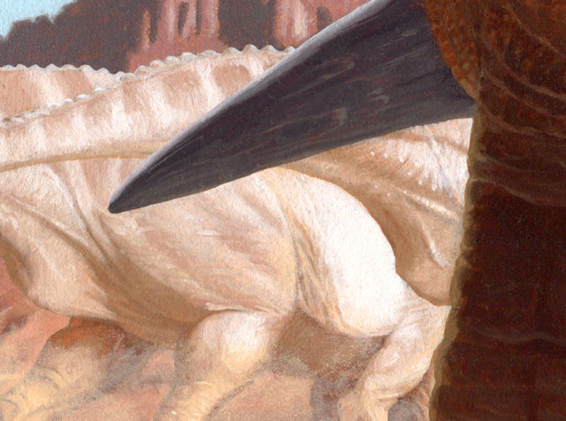 Detail of Iguanodon by Owen William Weber