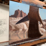 Detail of Iguanodon by Owen William Weber