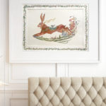 watercolor animal (hare)vintage art for sale by Sucharita Suri