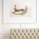 watercolor animal (hare)vintage art for sale by Sucharita Suri