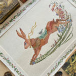 watercolor animal (hare) vintage art for sale by Sucharita Suri