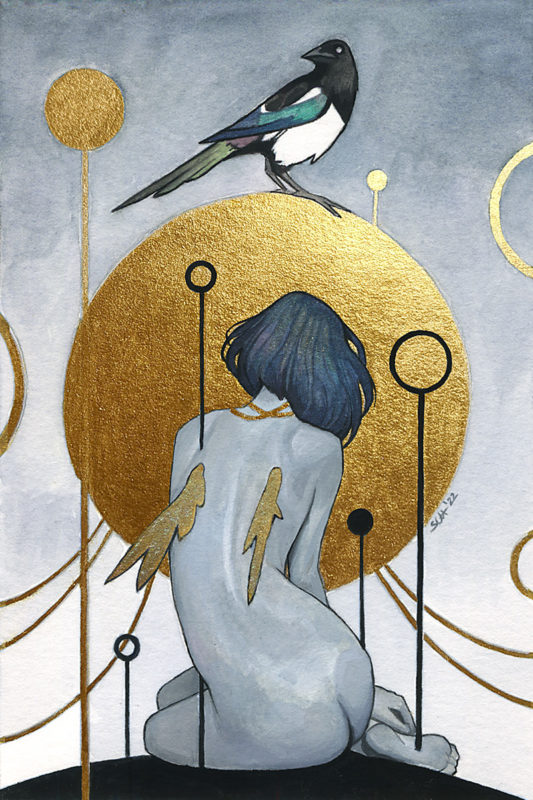 One for sorrow painting