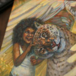 "Esperate!" close-up