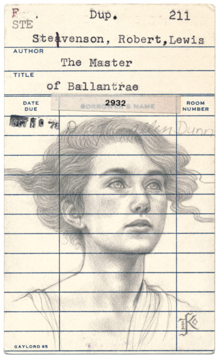 "Master of Ballantrae Library Card" by Kaysha Siemens