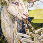 Zoomed in Detail Photo of Goat's Face