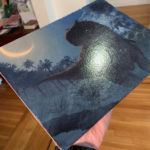 Detail of Carnotaurus by Owen Weber