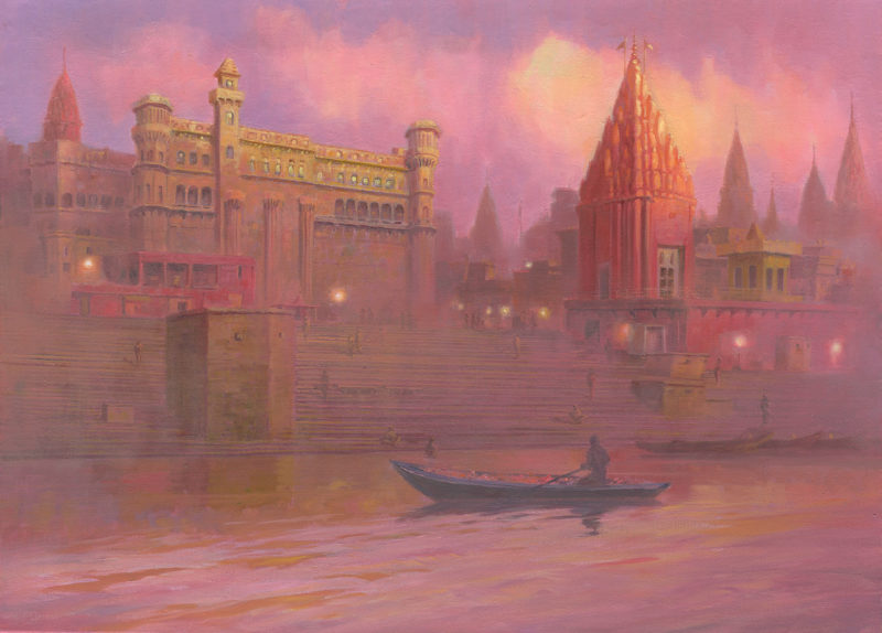 Sunrise On The Ganges by Mark Harrison