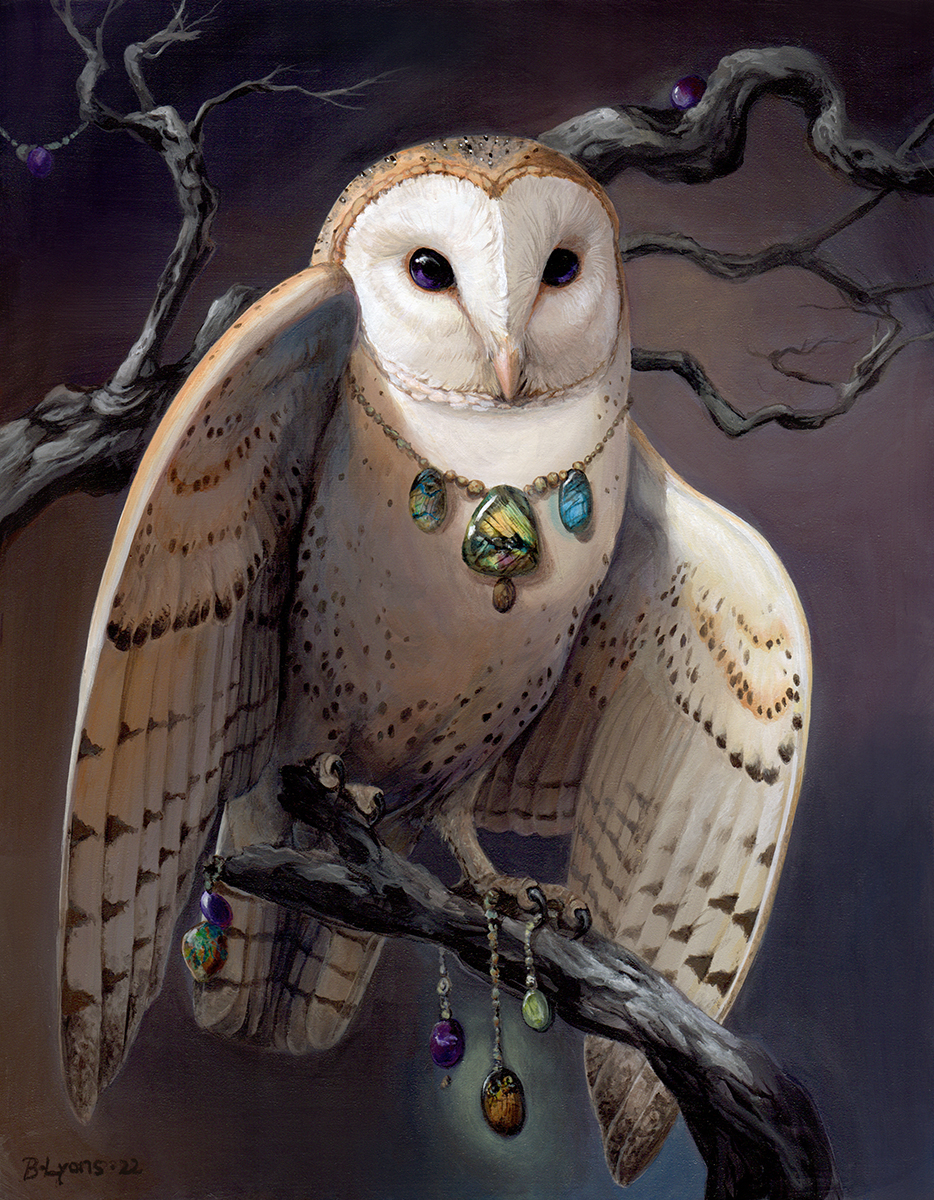 Adornments Owl Painting