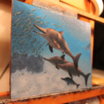 Detail of Ichthyosaurus by Owen William Weber