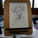 Easel shot of Obsidian