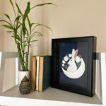 Luna the moon rabbit, in room