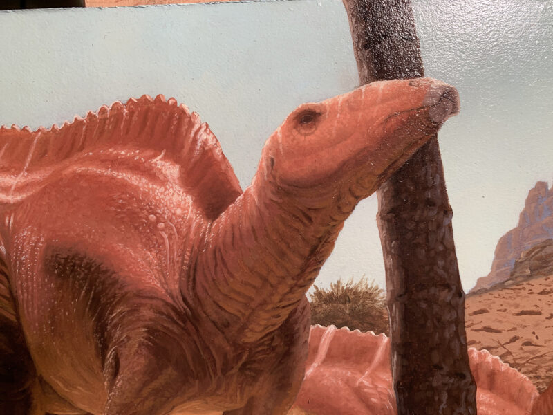 Detail of Shantungosaurus by Owen William Weber