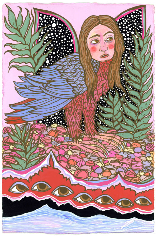 Alexis Amann Harpy at Two Doors