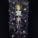 Broken Chalice on black velvet background