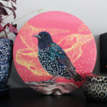 Starling Painting on Shelf