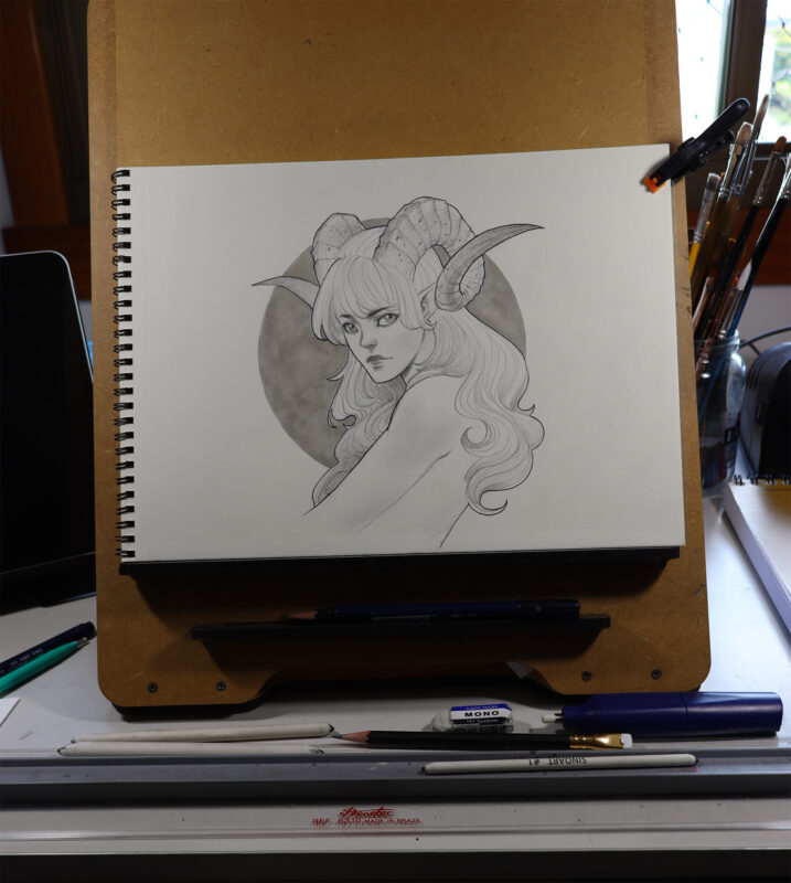 Frontal shot for Horns