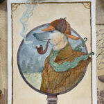 Watercolor Sherlock Hound of Baskervilles