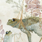 Feisty frogs Watercolor