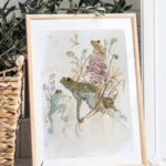 Feisty frogs Watercolor