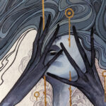 Dark Touch gouache painting