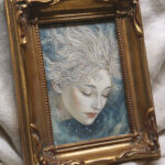 "Lady of the Stars" by Kaysha Siemens - photograph of painting in frame