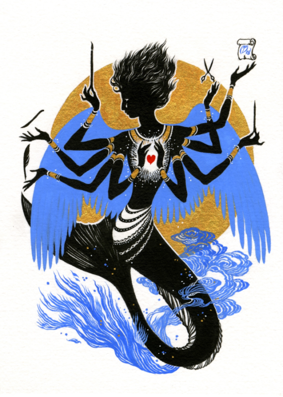 "Djinn Self Portrait" by Natee