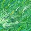 An apathetic mermaid losses themselves amongst the green sea bed. A water color painting I created for a Mermay show back in 2018. This piece is vibrantly green and perfect for a mermaid loving home.