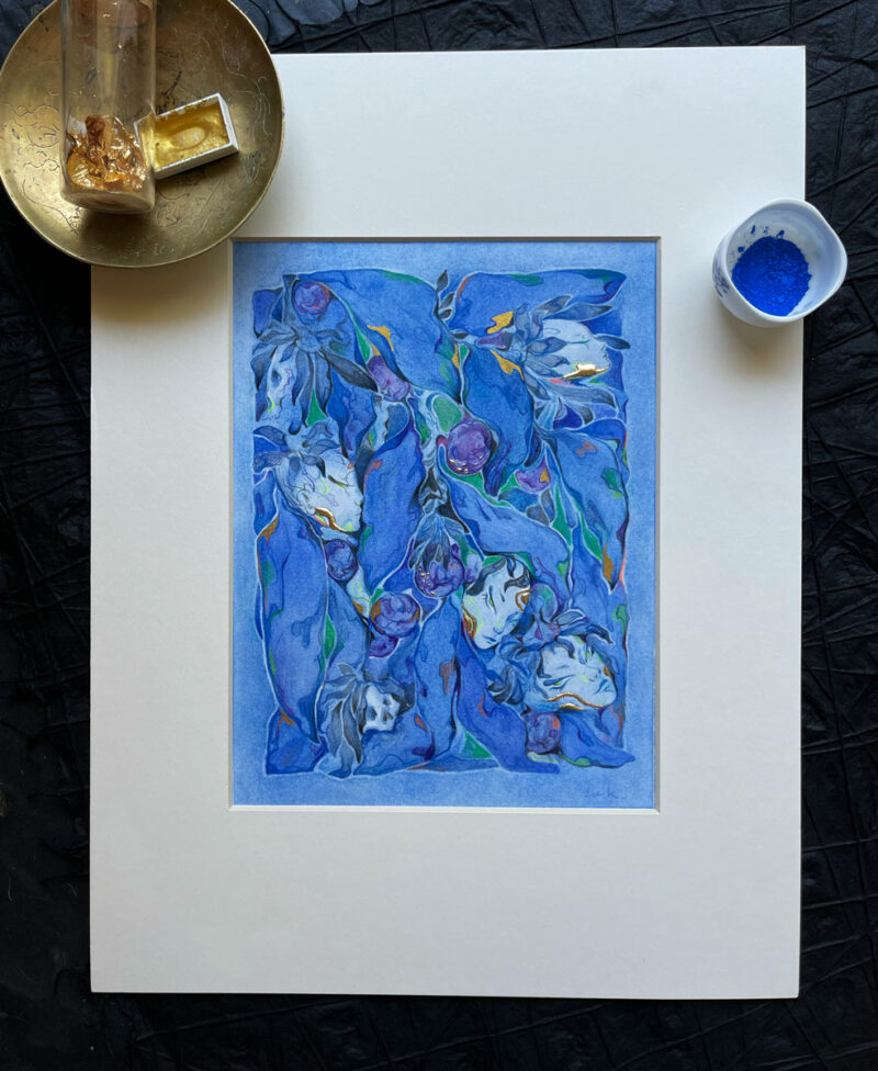 "Blue flower" by Lu Ke