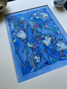 "Blue flower" by Lu Ke