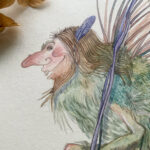 Enchanted Companions- Pukwudgie watercolor