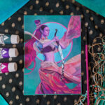 original painting from sam hogg, feminine figurative art