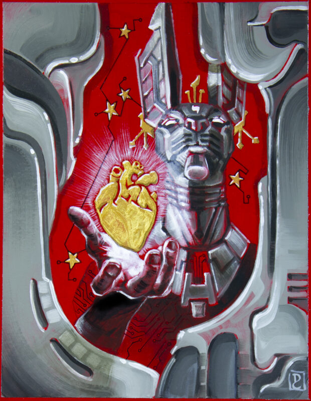 Heart of Gold is an Oil Enamel Painting by Dan Cohen