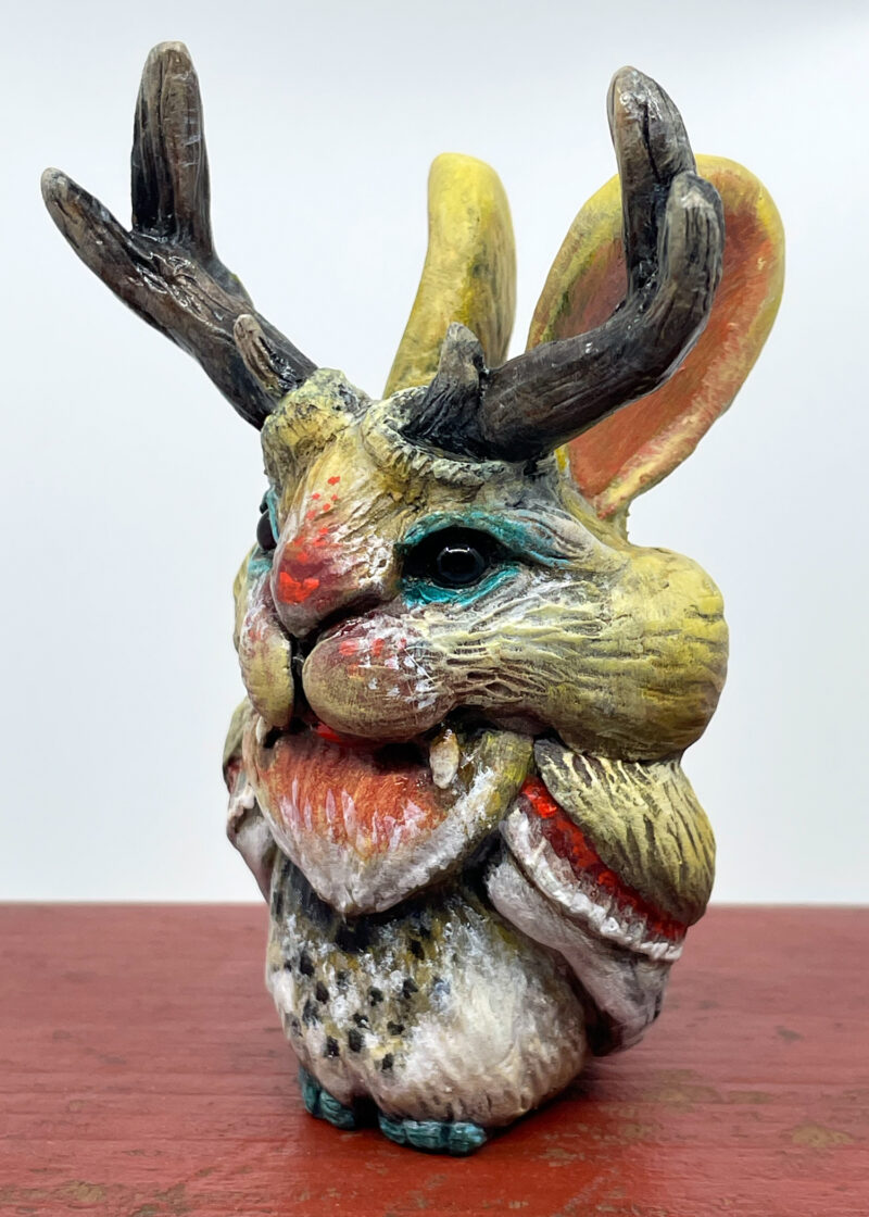 Spotted Wolpertinger, three quarters