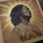 "Radiance" detail of drawing by Alexandra Verhoven