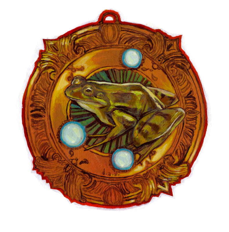 "Frog Medallion" -- by Danny Schwartz