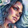 Gone With The Swallows by Christine Karron watercolor colored pencils illustration