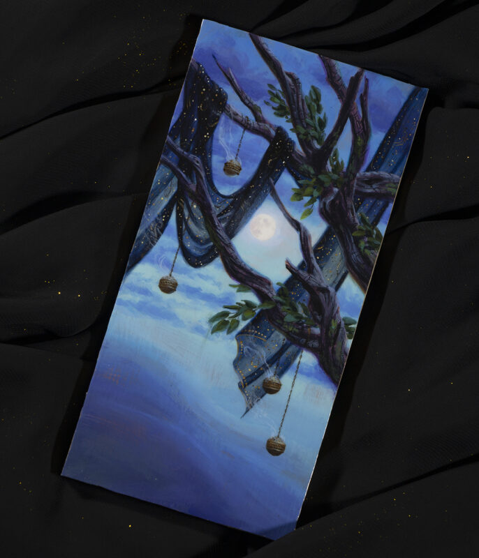 An acrylic painting.