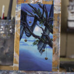 An acrylic painting.